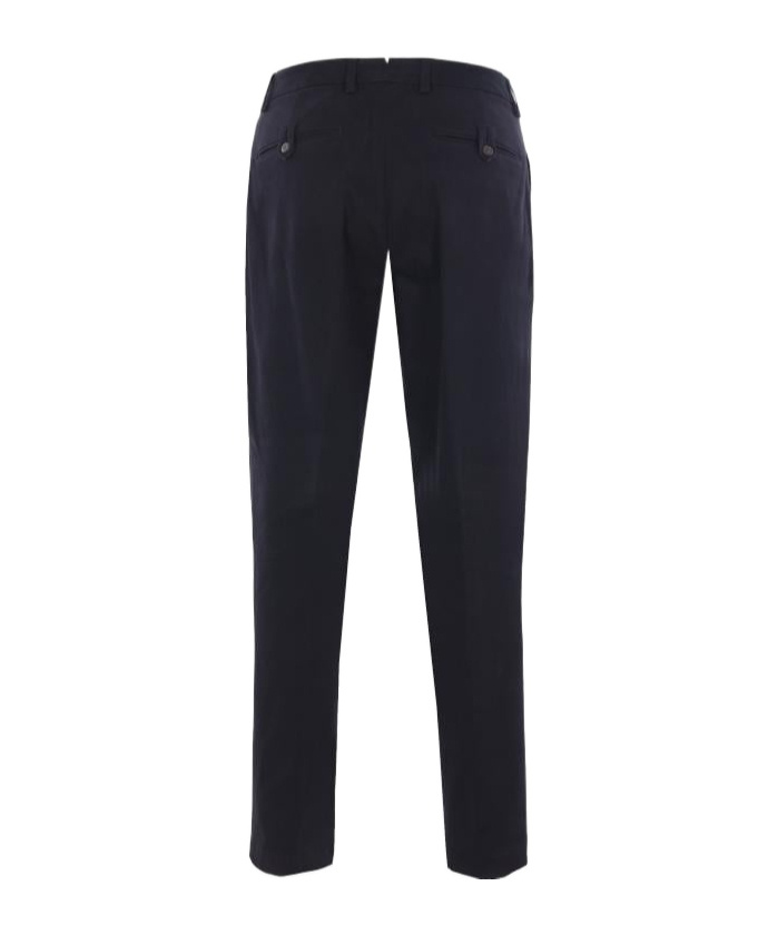 Eleventy Pleated Zipper Casual Pants In Black