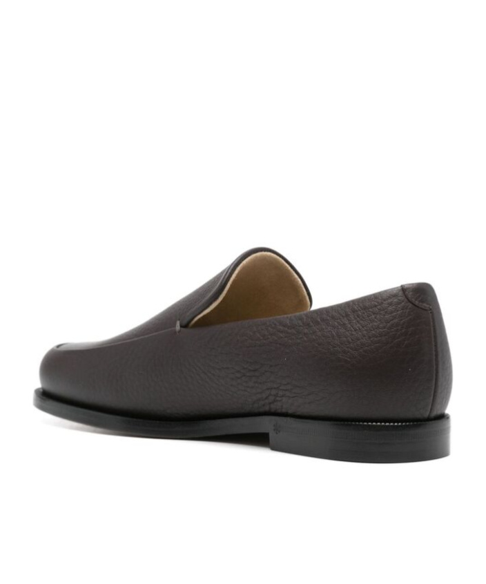 Khaite Alessio Leather Loafers In Black