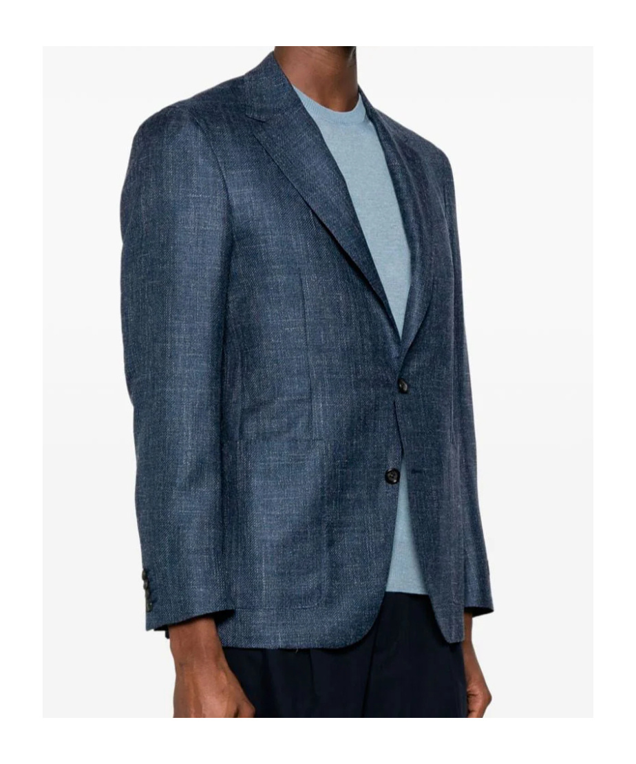 Canali Single-breasted Blazer In Blue