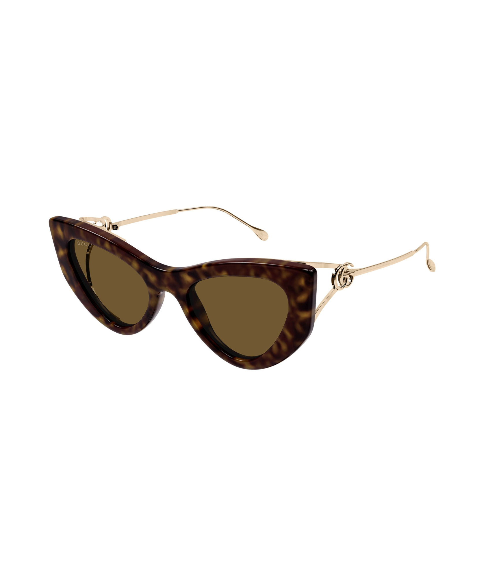 Gucci Tortoiseshell-effect Cat-eye Sunglasses In Green