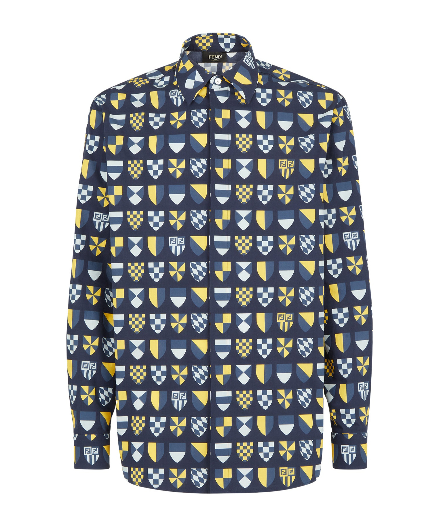 Fendi Shirt With Banners In Multi