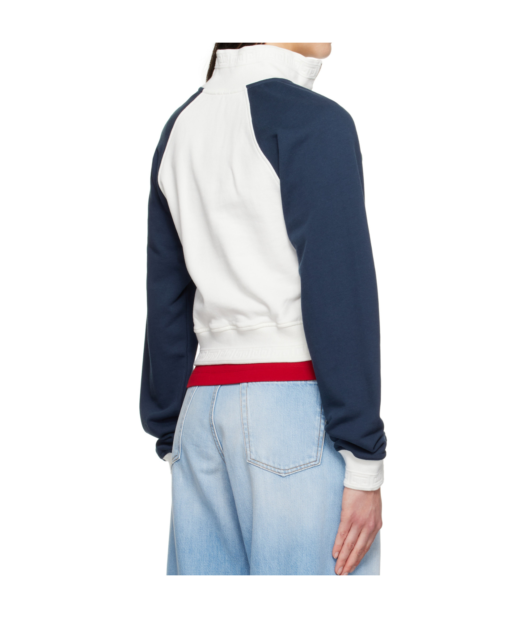 Casablanca Turtleneck Long Sleeve Sweatshirt In Blue