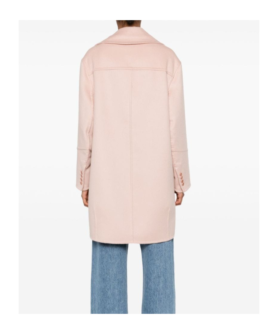 Ermanno Scervino Wool Coat In Pink