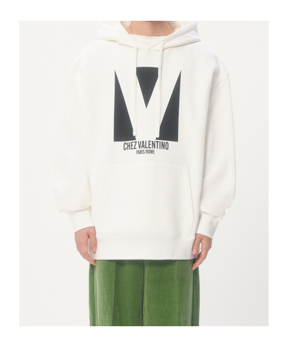 Valentino Garavani White Cotton Sweatshirt In White