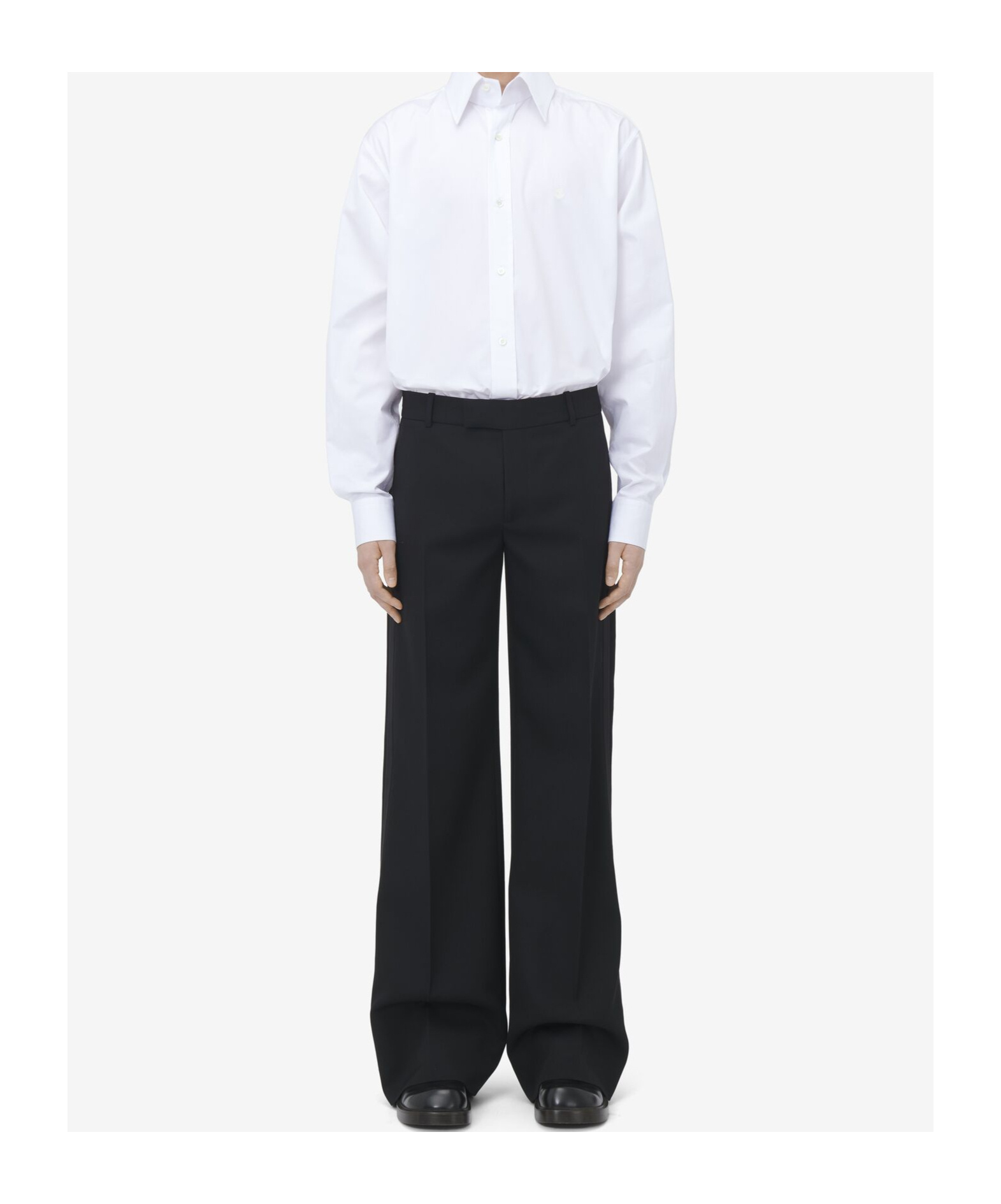 Alexander Mcqueen Low-waist Suit Pants In Black