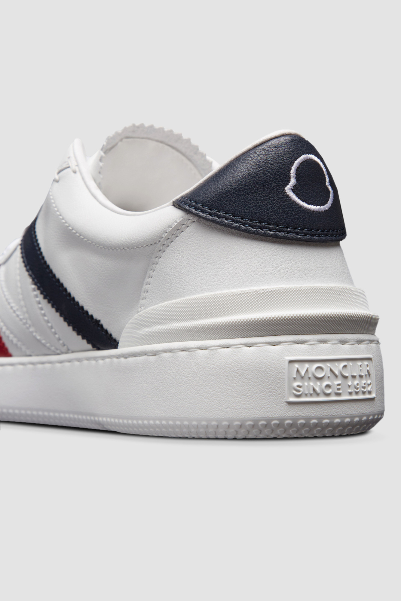 Shop Moncler Monaco M Low-cut Lace-up Sneakers In White