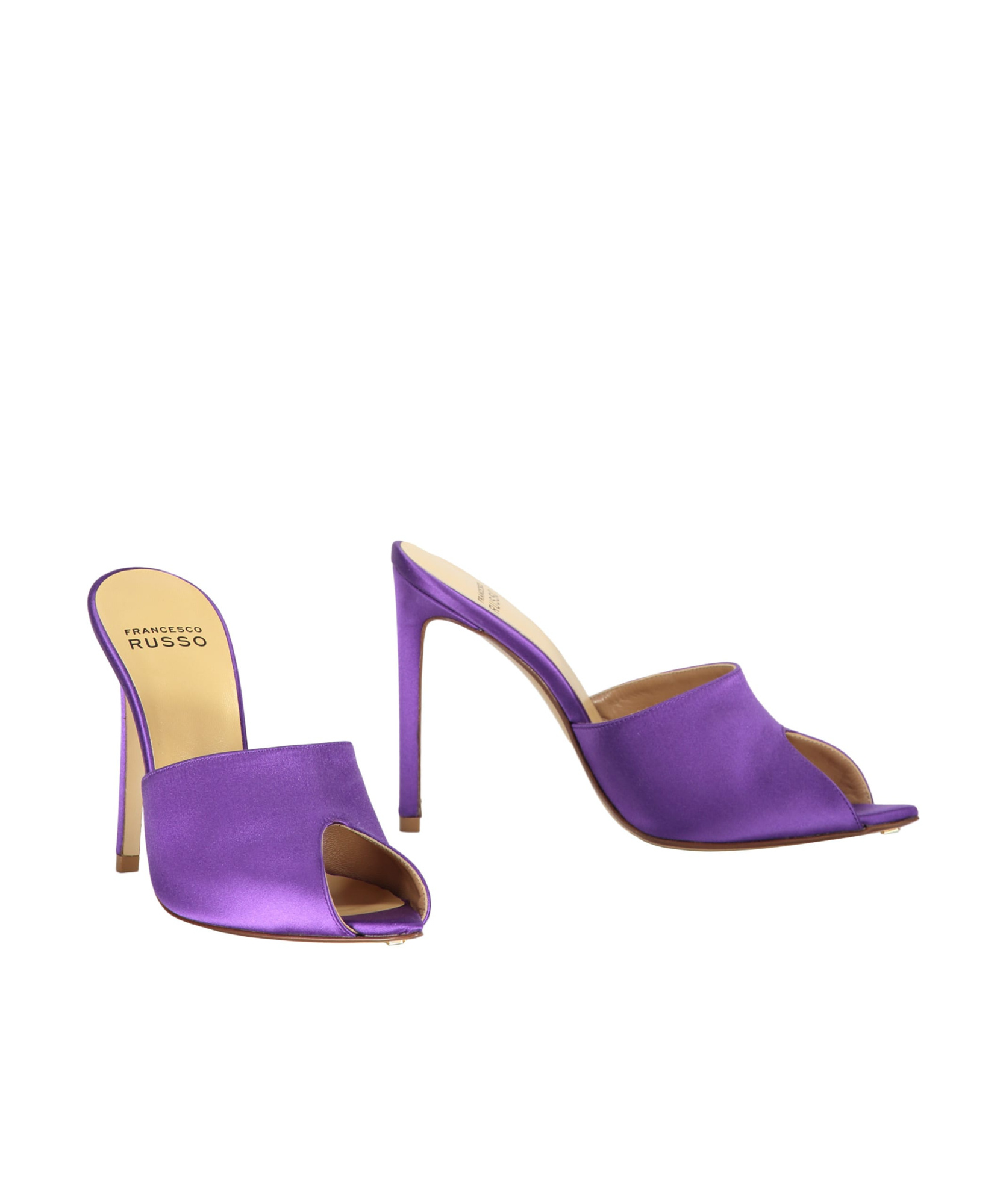Francesco Russo Woman Sandals Purple Size 5 Textile Fibers In Purple