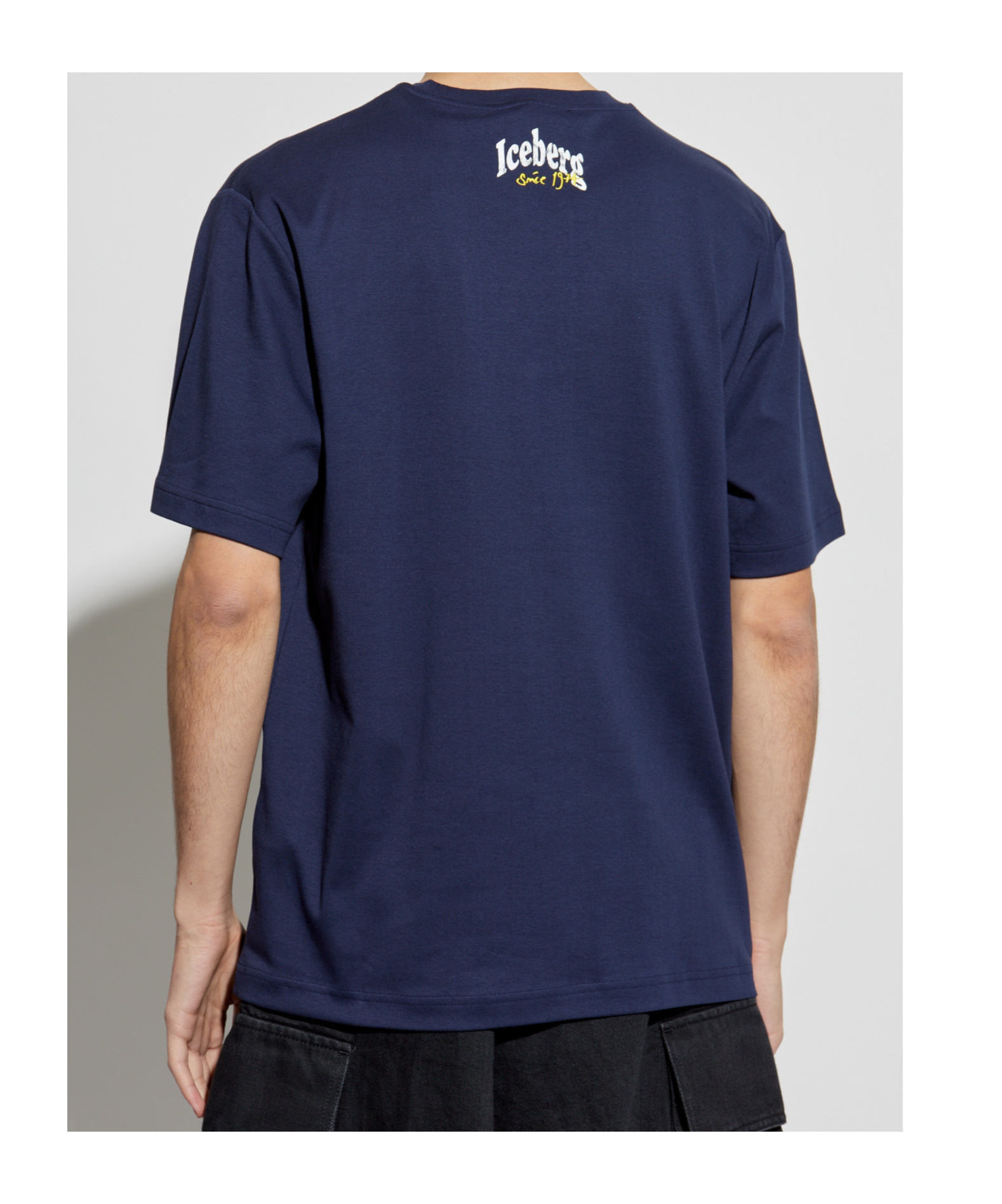 ICEBERG ICEBERG LOGO PRINTED CREWNECK T-SHIRT