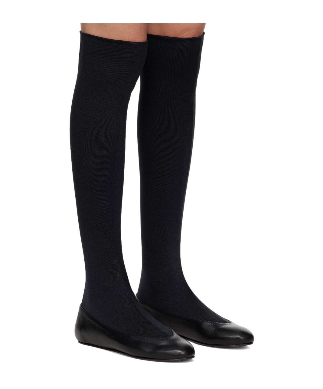 Kiko Kostadinov Proxima Long Ballet Flats In Black