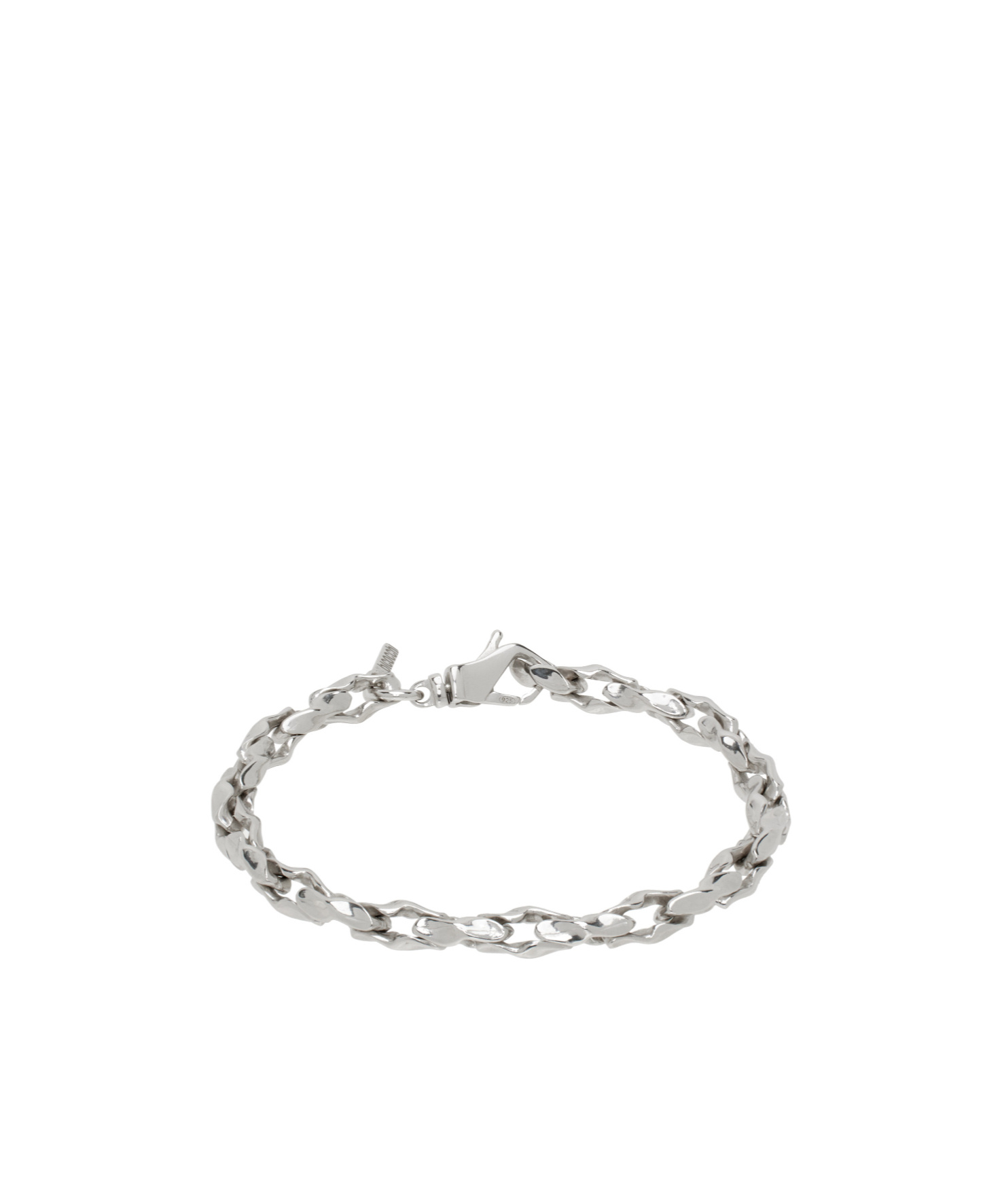 Emanuele Bicocchi Hammered Bracelet In Gray