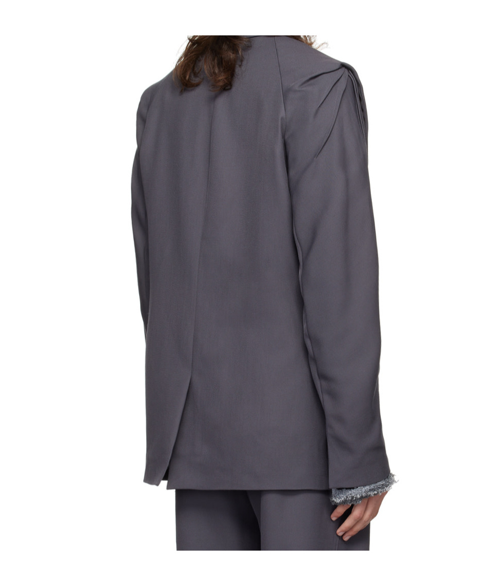 Kiko Kostadinov Long-sleeved Suit Coat In Black