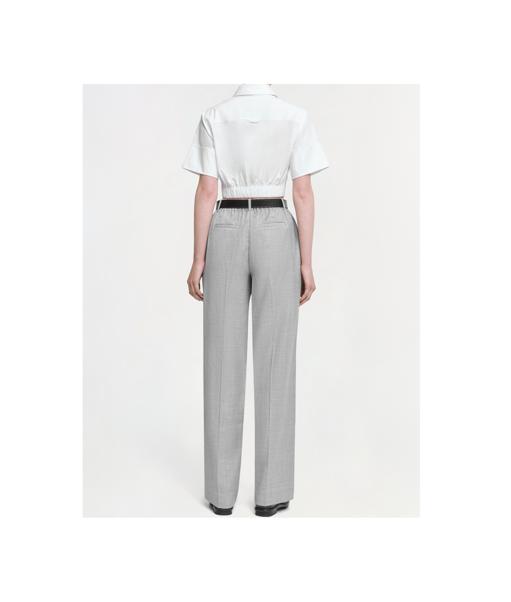 JONATHAN SIMKHAI WOOL CASUAL PANTS