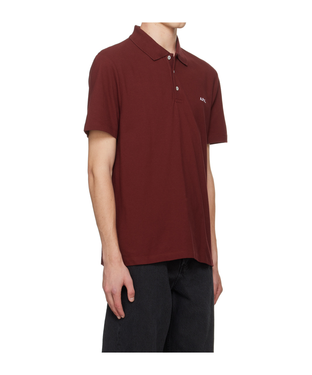 Apc Buckle Short Sleeve Polo Shirt In Red