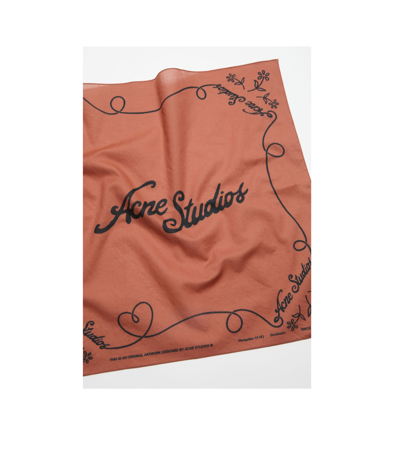 Shop Acne Studios Logo-print Scarf In Black