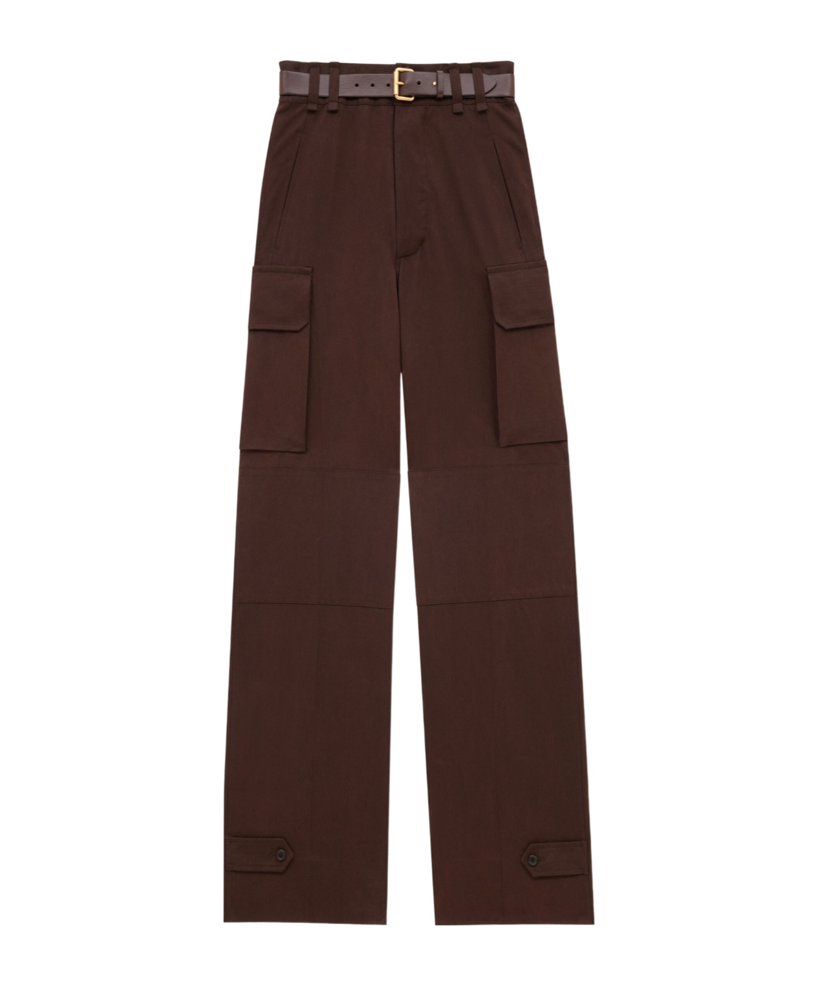Saint Laurent Logo-embroidered Trousers In Red