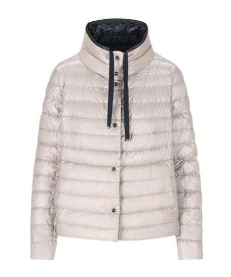 Herno Funnel Neck Reversible Puffer Jacket In Black