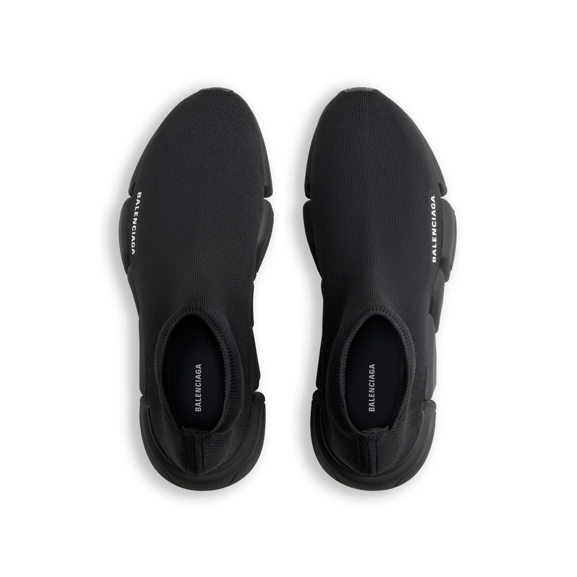 Balenciaga Black Speed Recycle Sock Sneakers In Black