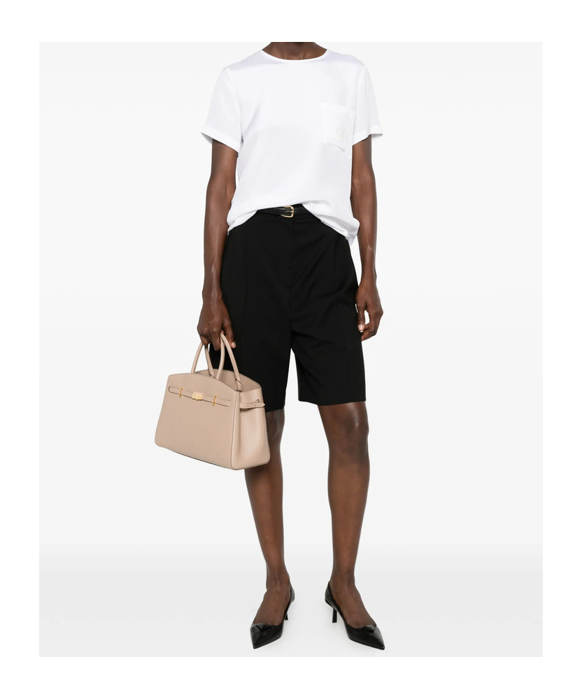 Max Mara Belt Loop Shorts In Black