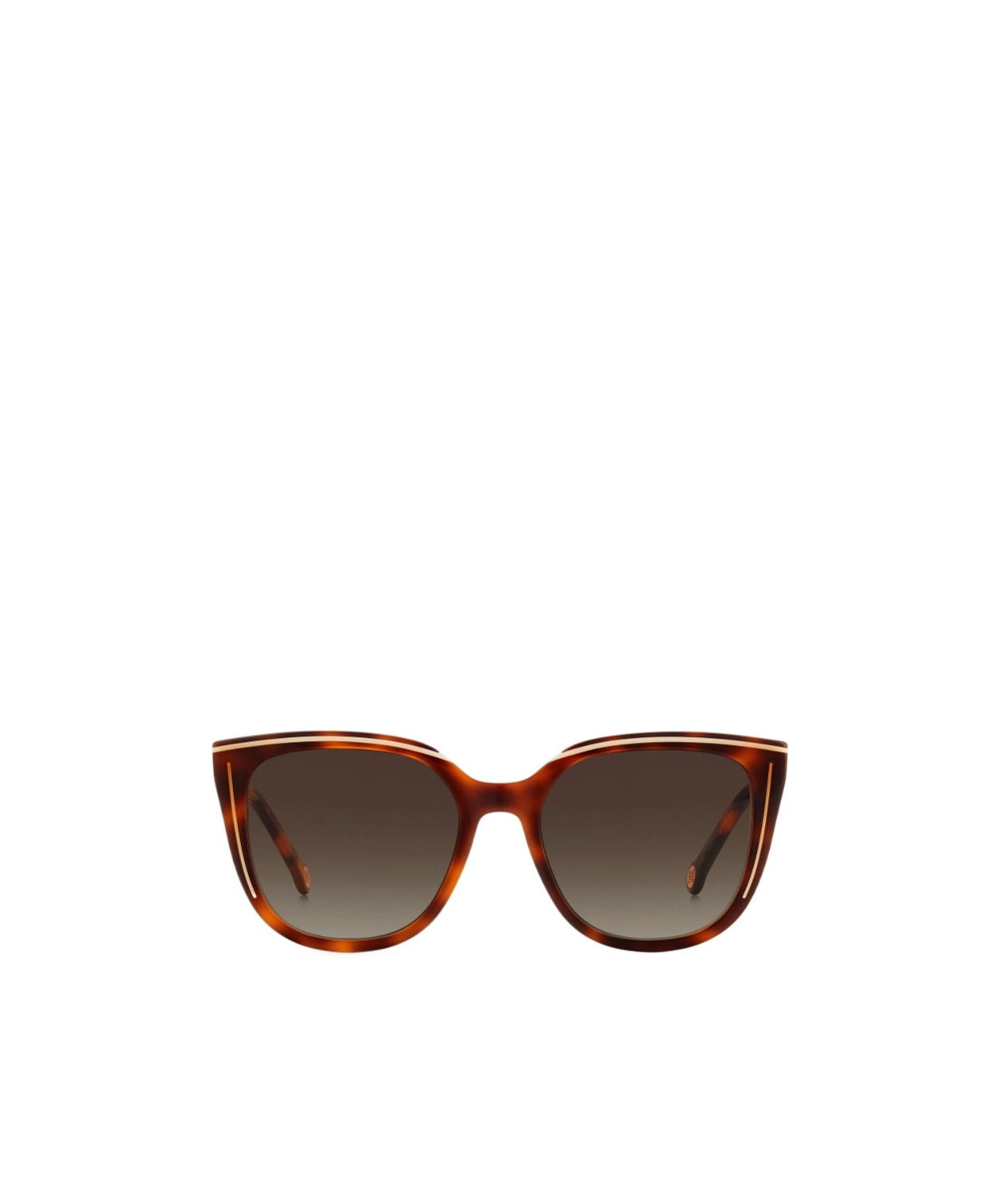 Carolina Herrera Butterfly Frame Full Rim Sunglasses In Brown