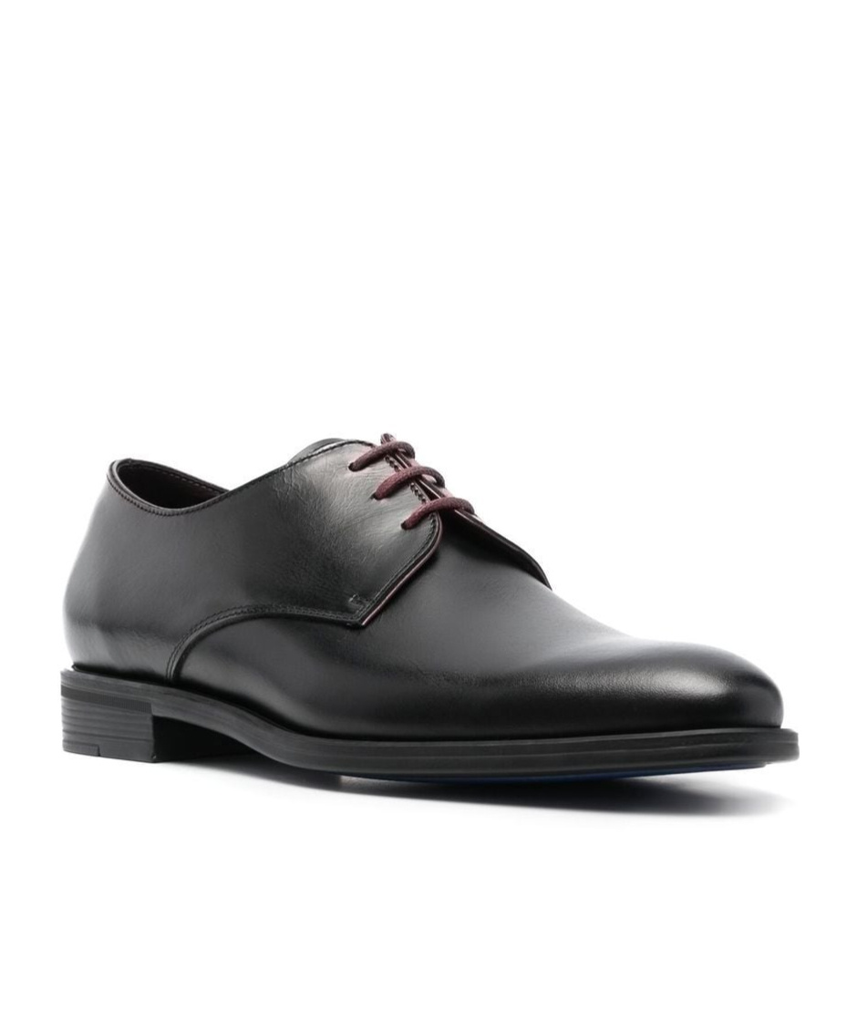 Ps By Paul Smith Matte Lace-up Shoes In Black