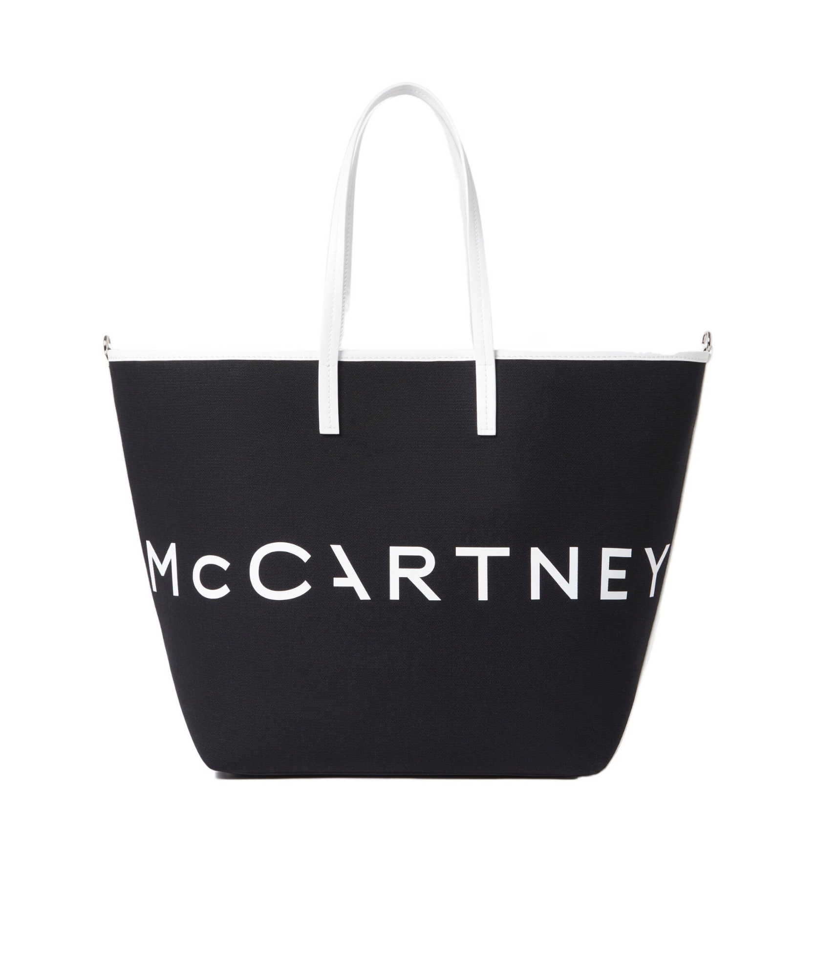 Stella Mccartney Smc Bananatex Large Crossbody Tote Bag In Black