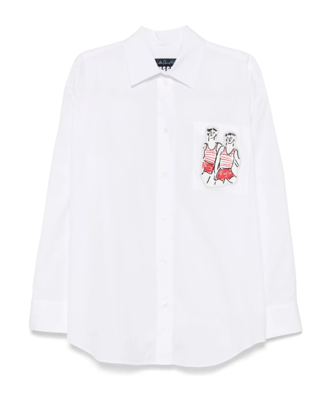 Msgm X Luke Edward Hall Sailors In Love Shirt In White