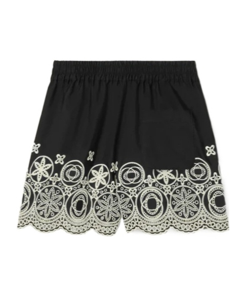 La Doublej Pull-up Shorts In Black