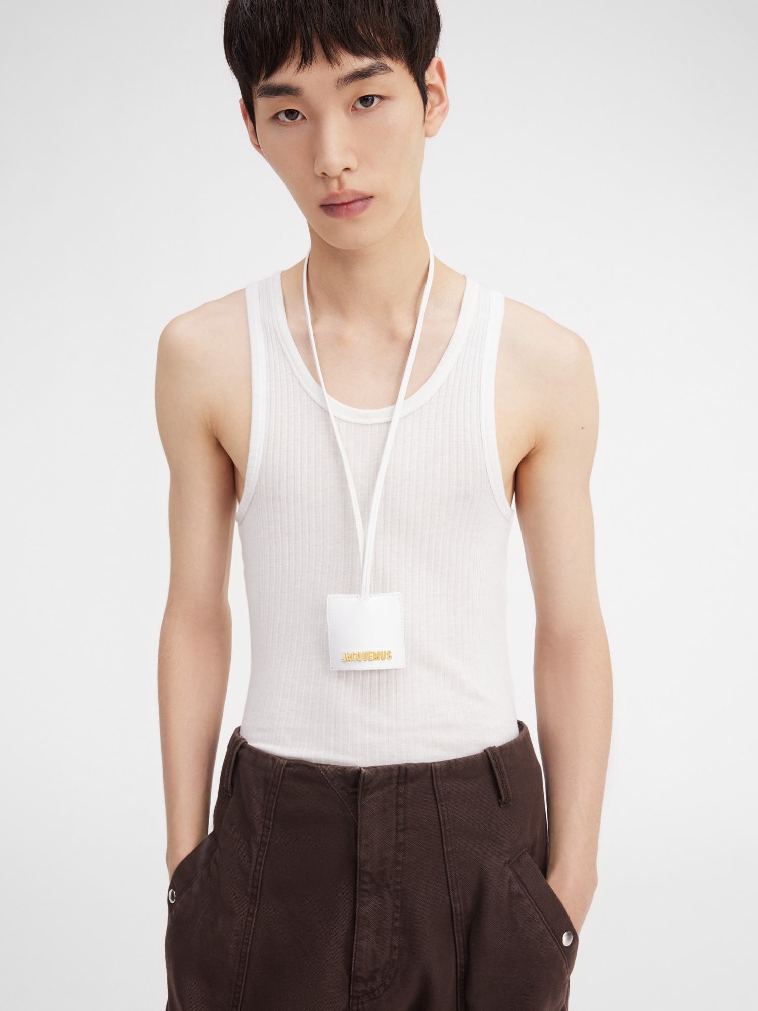 Jacquemus Le Porte Clés Bagage Keychain In White