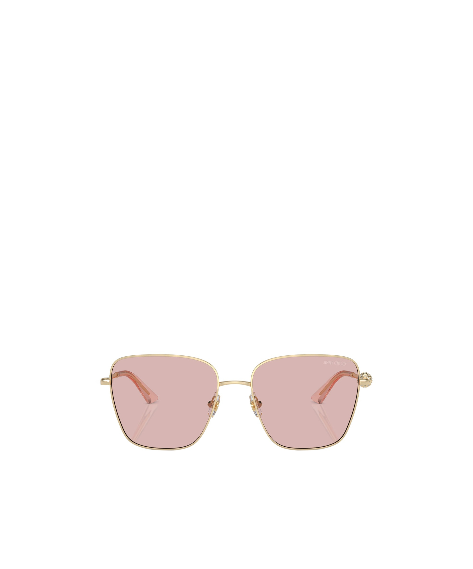 Jimmy Choo Sonnenbrille Mit Eckigem Gestell In Nude