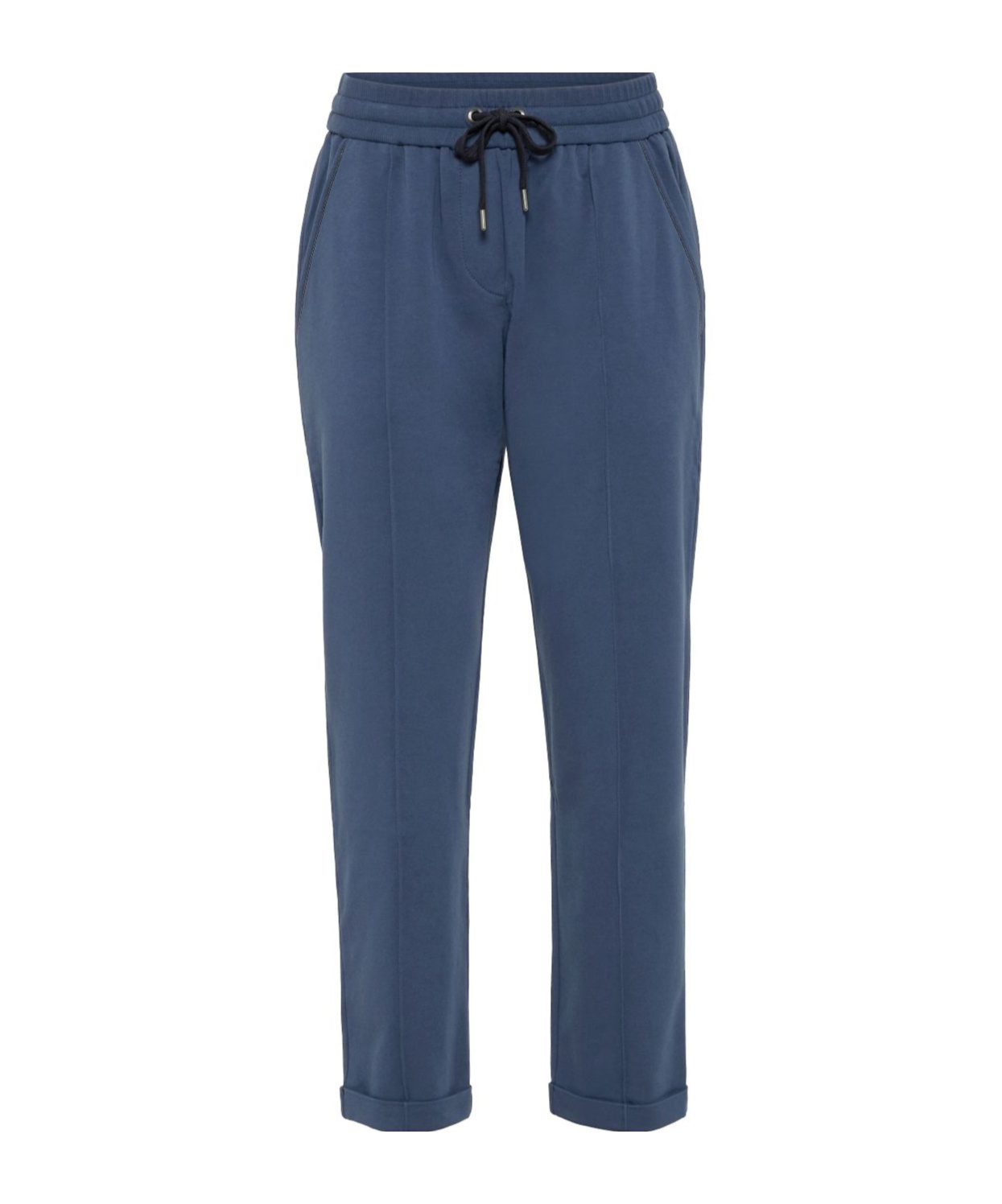 Brunello Cucinelli Drawstring Track Pants In Blue