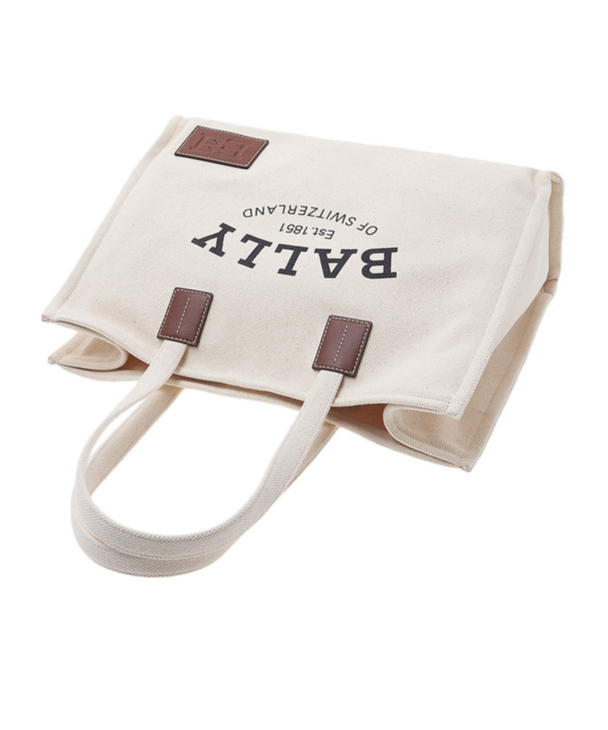 Shop Bally Logo Tote Bag In Nude