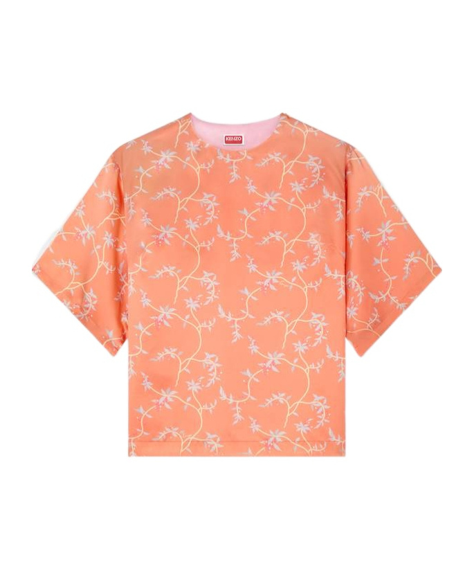 Kenzo Top In Silk In Apricot