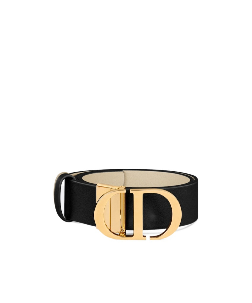 Dior 30 Montaigne Double-sided Belt In Nude