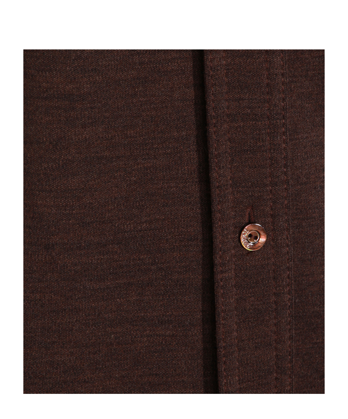 Gucci Women Brown Shirt With Polo Style Pointed Collar In Wool And Cotton Blend Woman In Brown