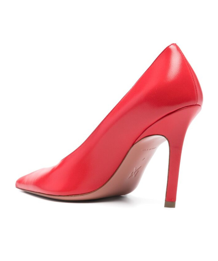 Amina Muaddi Pointed High Heels In Red