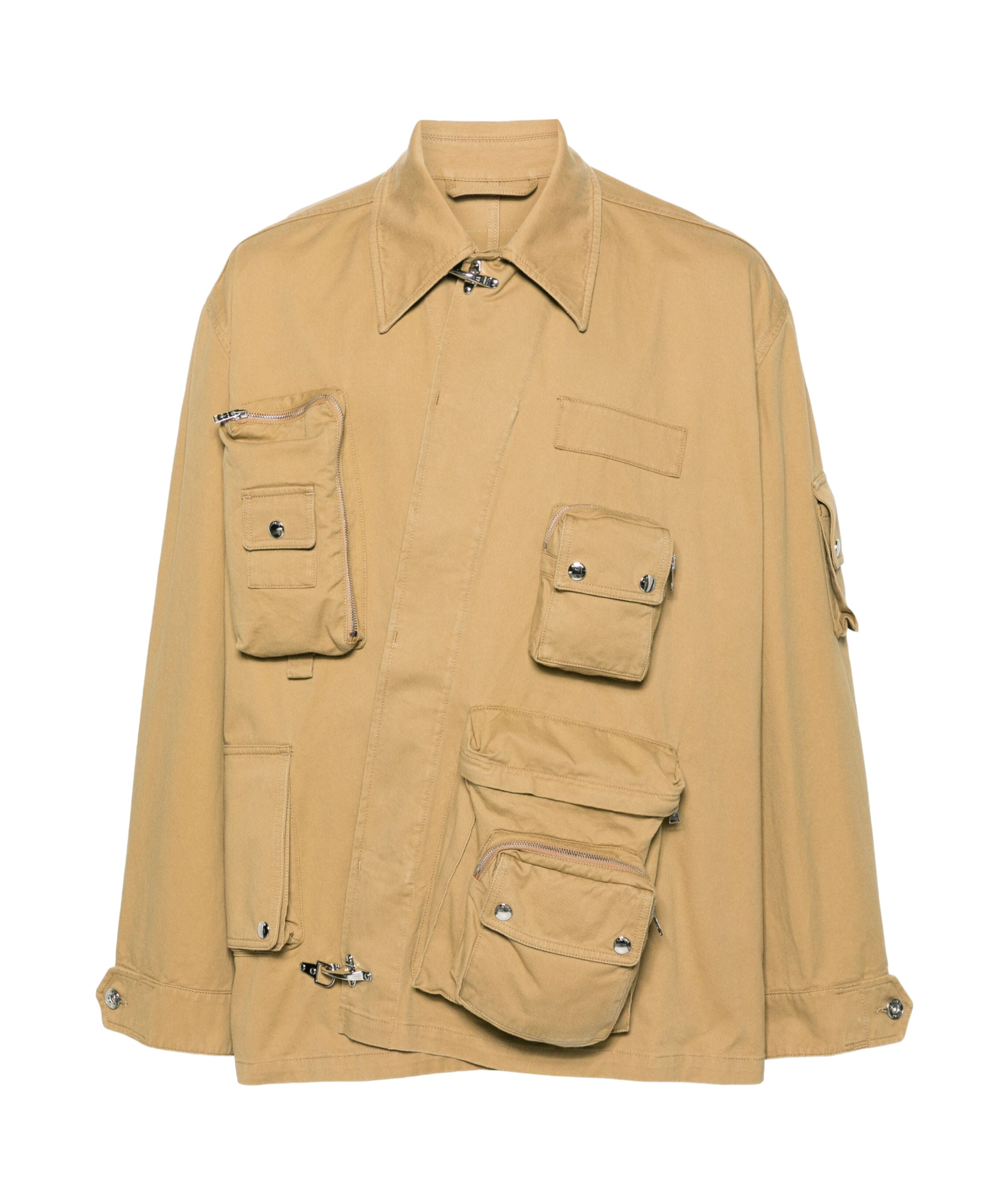 Lanvin Tan Future Edition Asymmetrical Utility Jacket In Nude