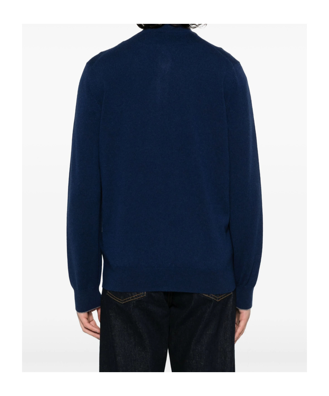 Brunello Cucinelli Wool And Linen Blend Blous In Black