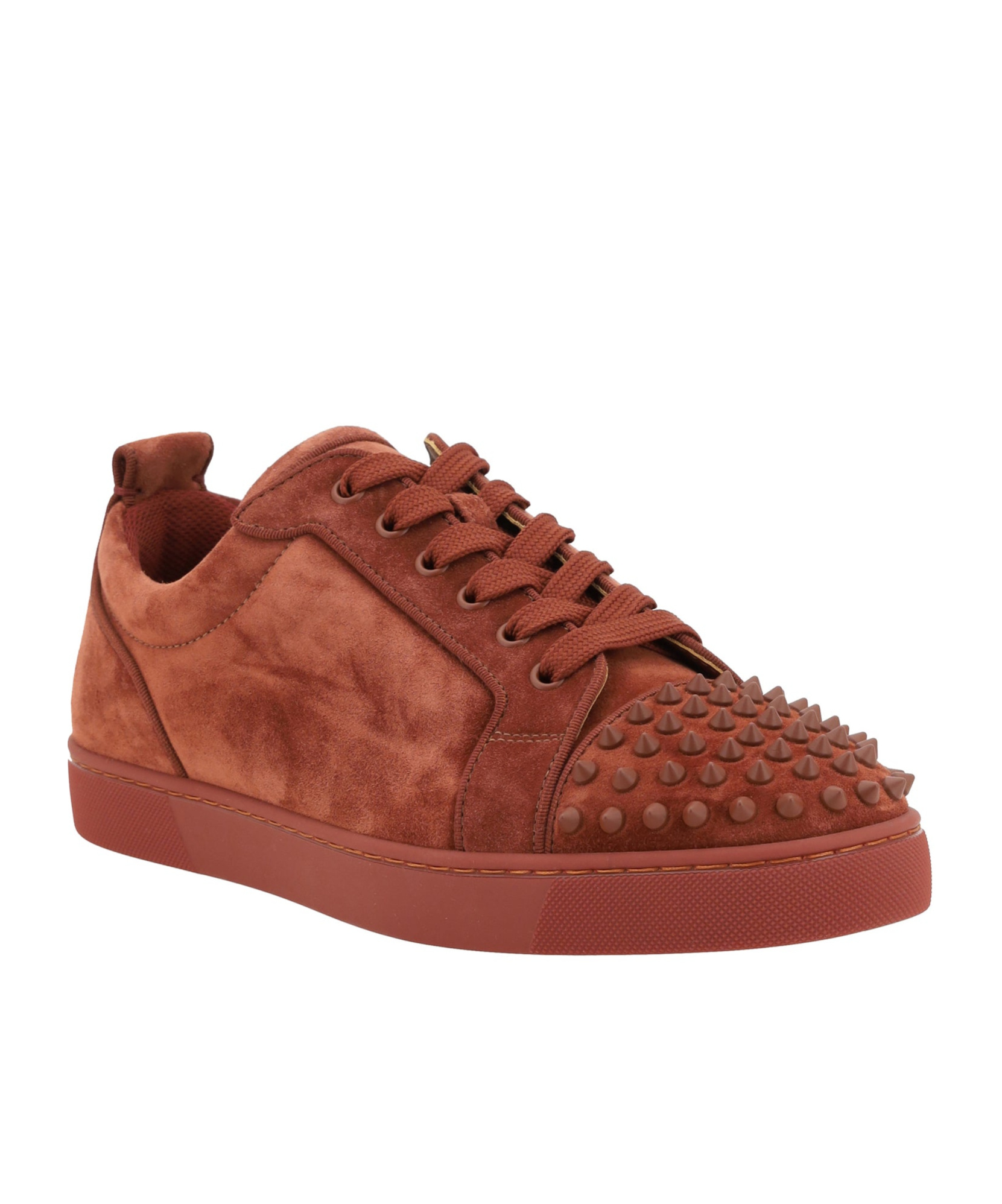 Christian Louboutin Louis Junior Spikes Orlato Sneakers In Red