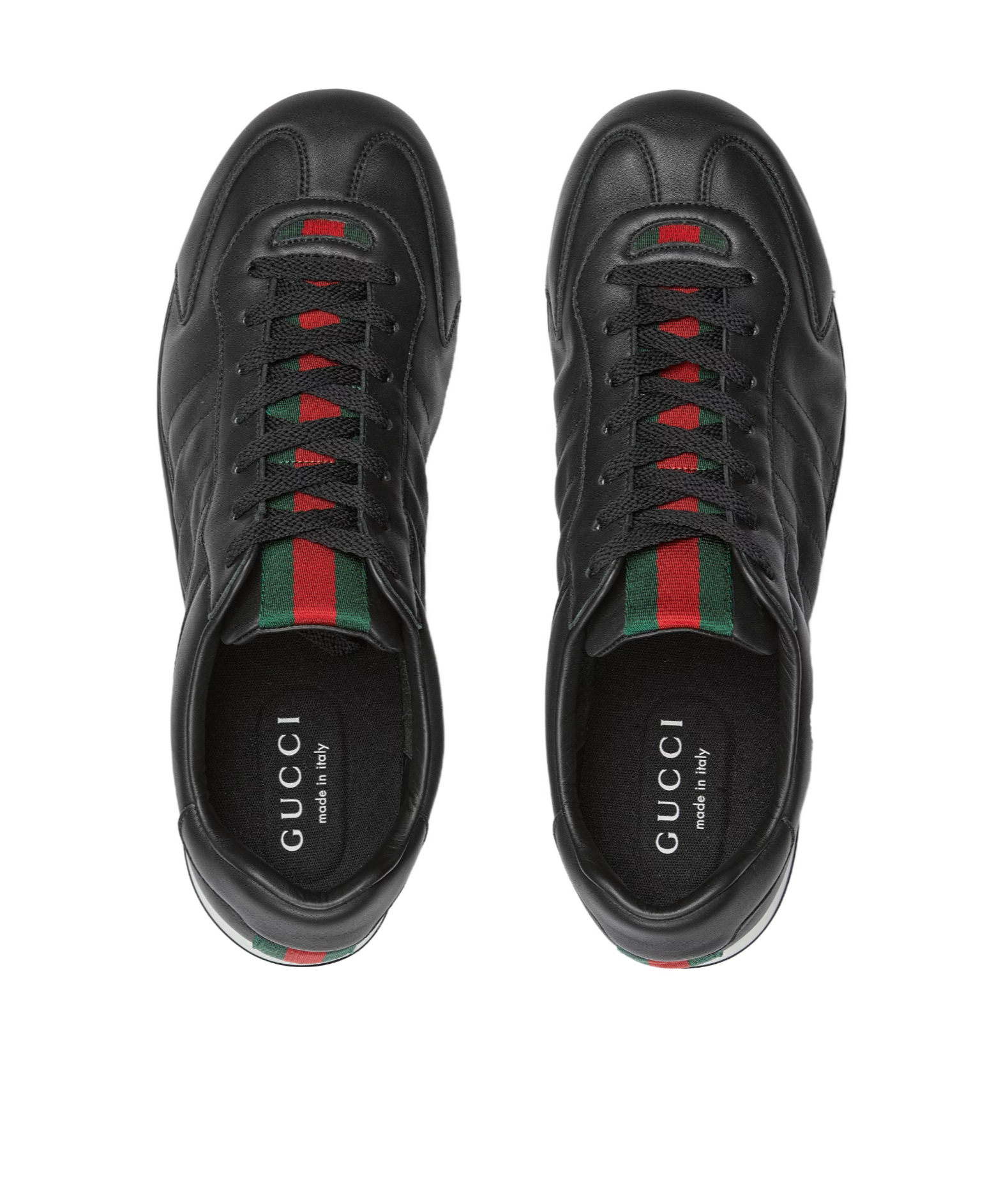 Gucci Shift Low Top Sneaker Rubber Sole In Black