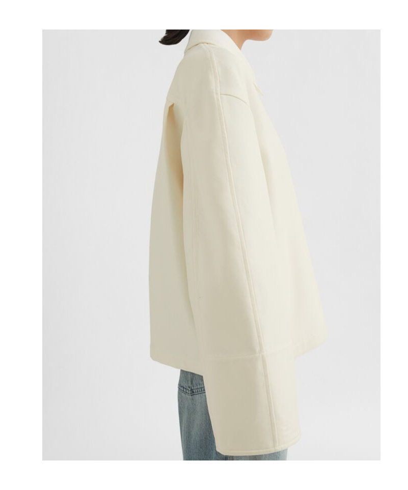 Jil Sander Cotton Jacket In White