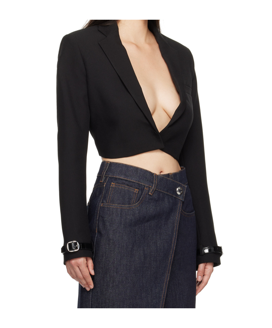 Coperni Short Suit Coat In Black