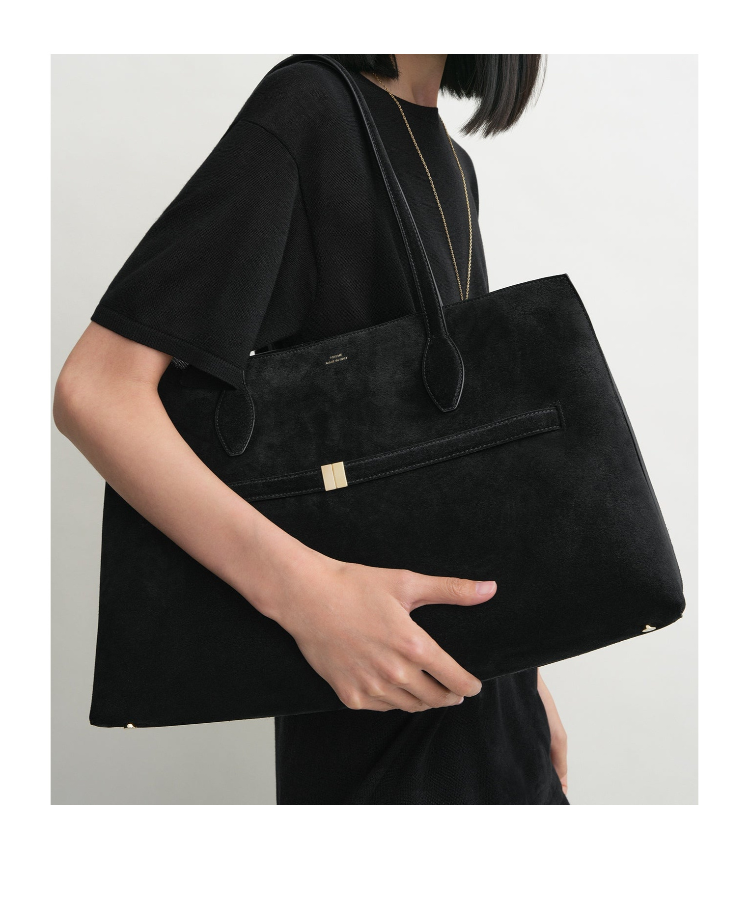 Totême Suede Lounge Tote Black