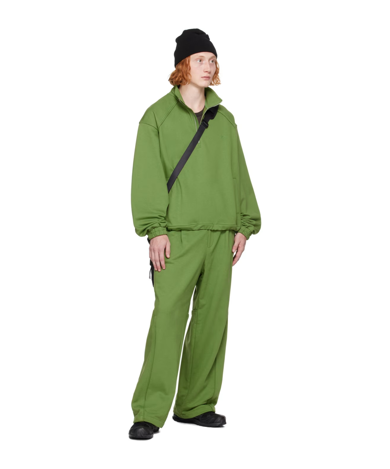 Juunj Green Quarter-zip Sweater In Green