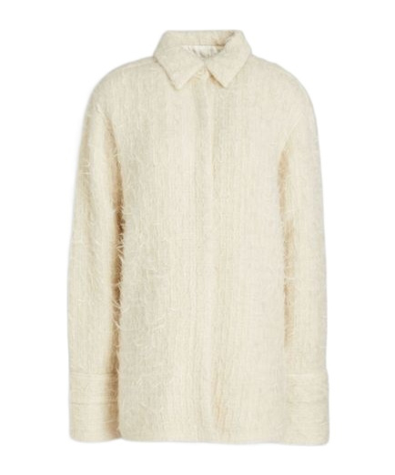 Shop Jil Sander Button Long-sleeved Shirt In White