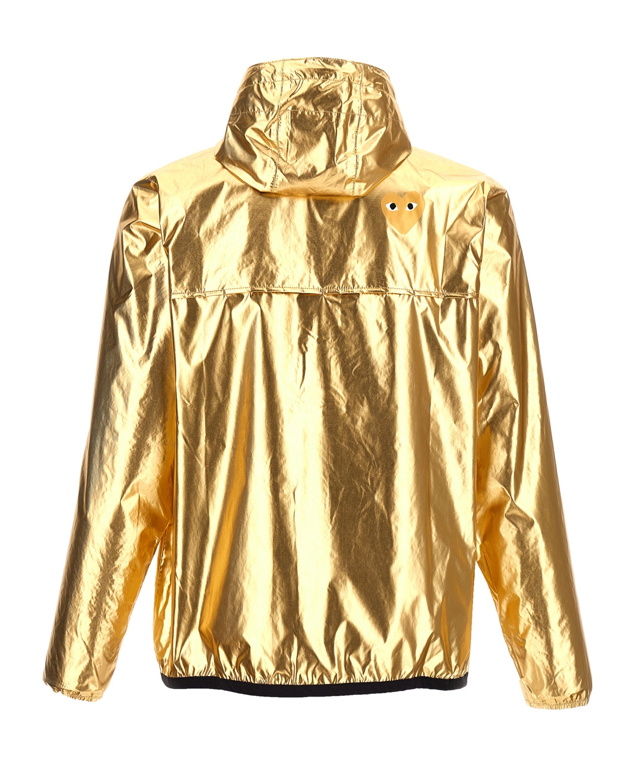 Shop Comme Des Garçons Play Hooded Jacket In Multicolor