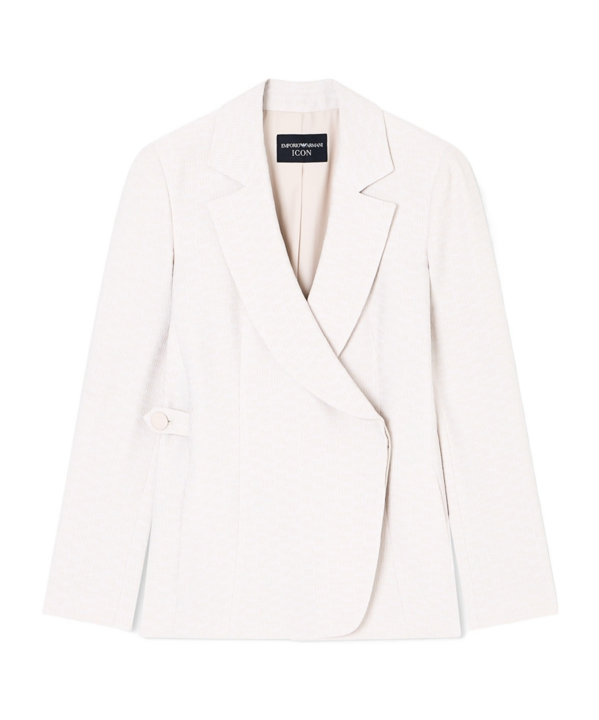 Emporio Armani Long-sleeved Suit Jacket In Neutral