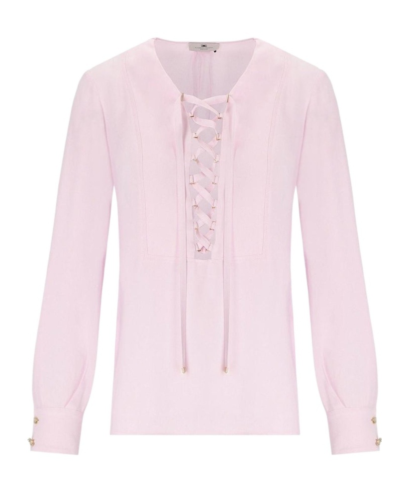 Elisabetta Franchi Long-sleeved Shirt In Pink