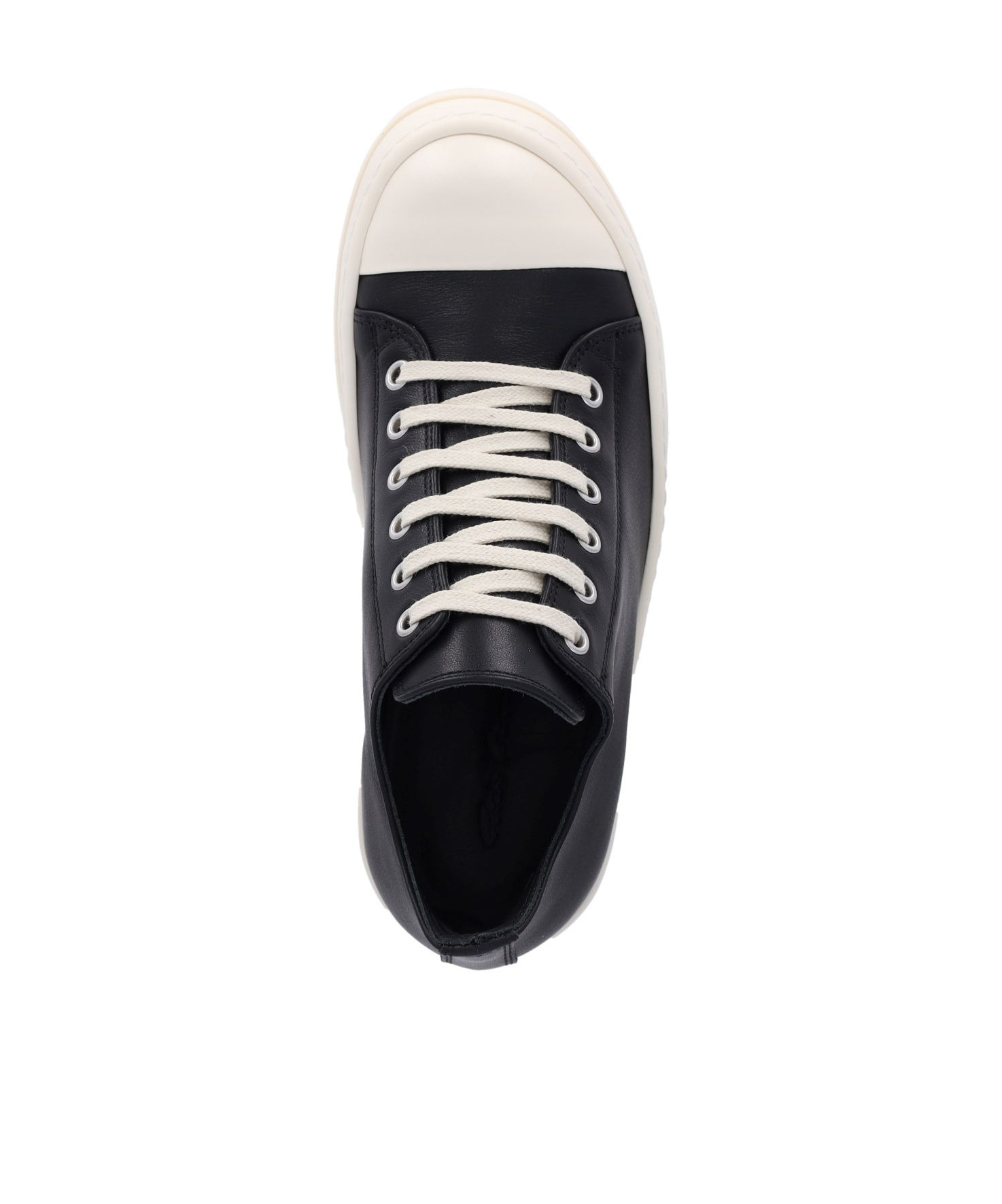 Rick Owens Woman Black&white Sneakers In Black