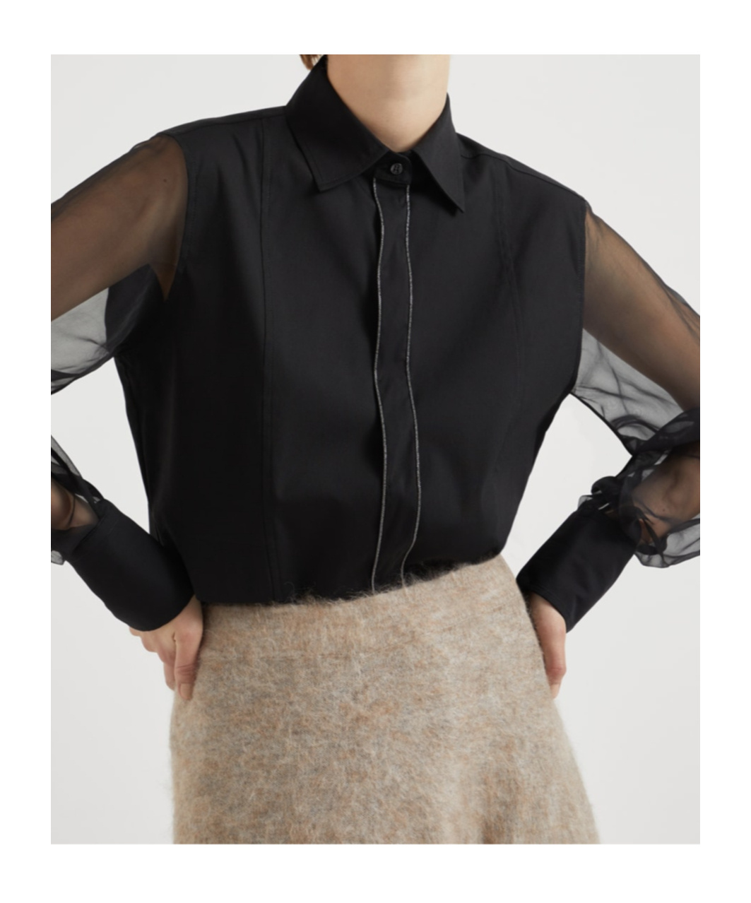 Brunello Cucinelli Shirts In Black