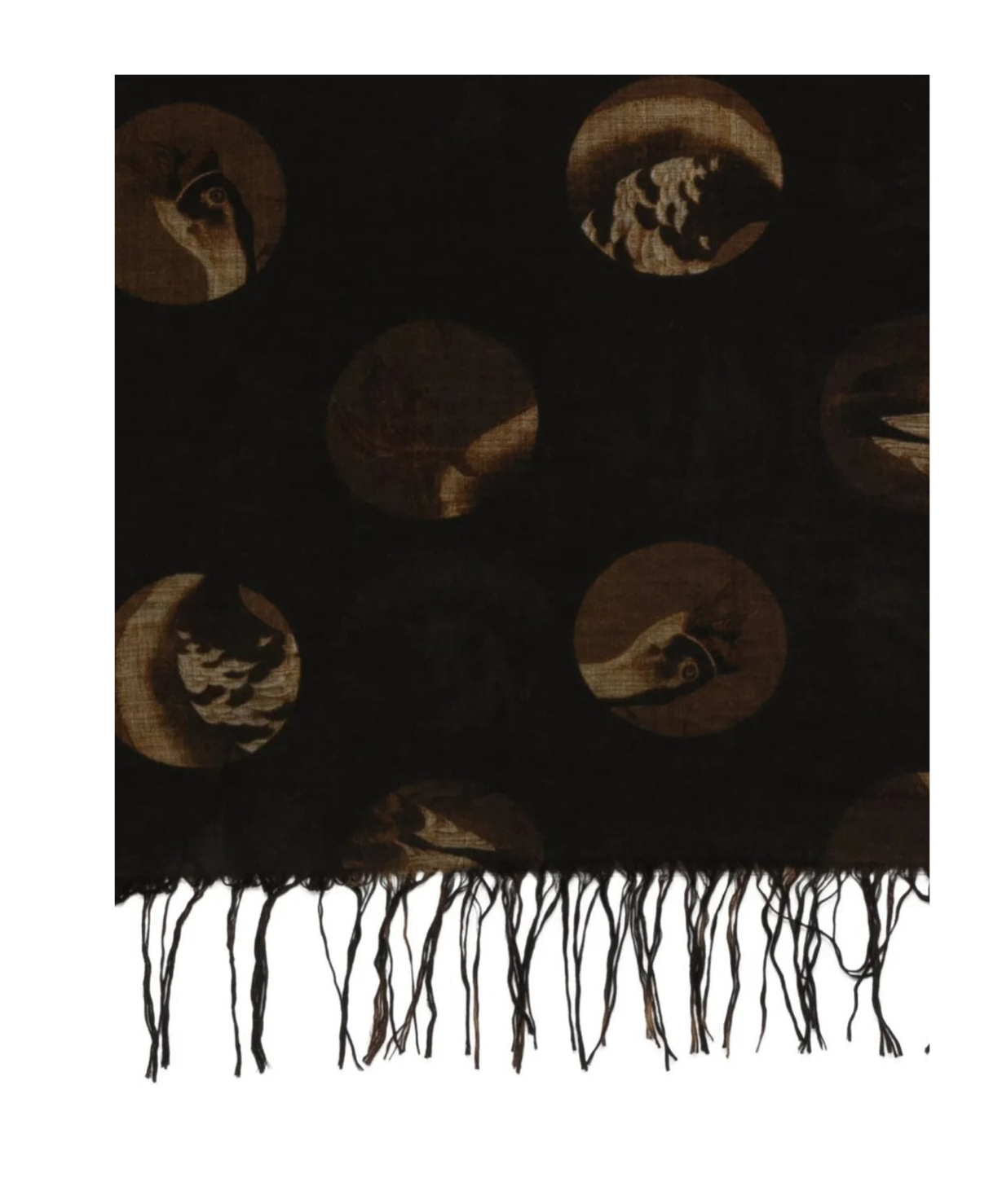 Uma Wang Distressed-detail Scarf In Blue